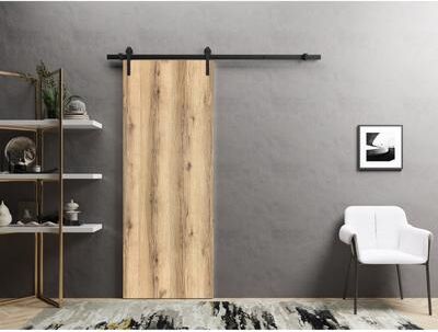 SARTODOORS Planum 0010 Oak Wood Sliding Barn Door