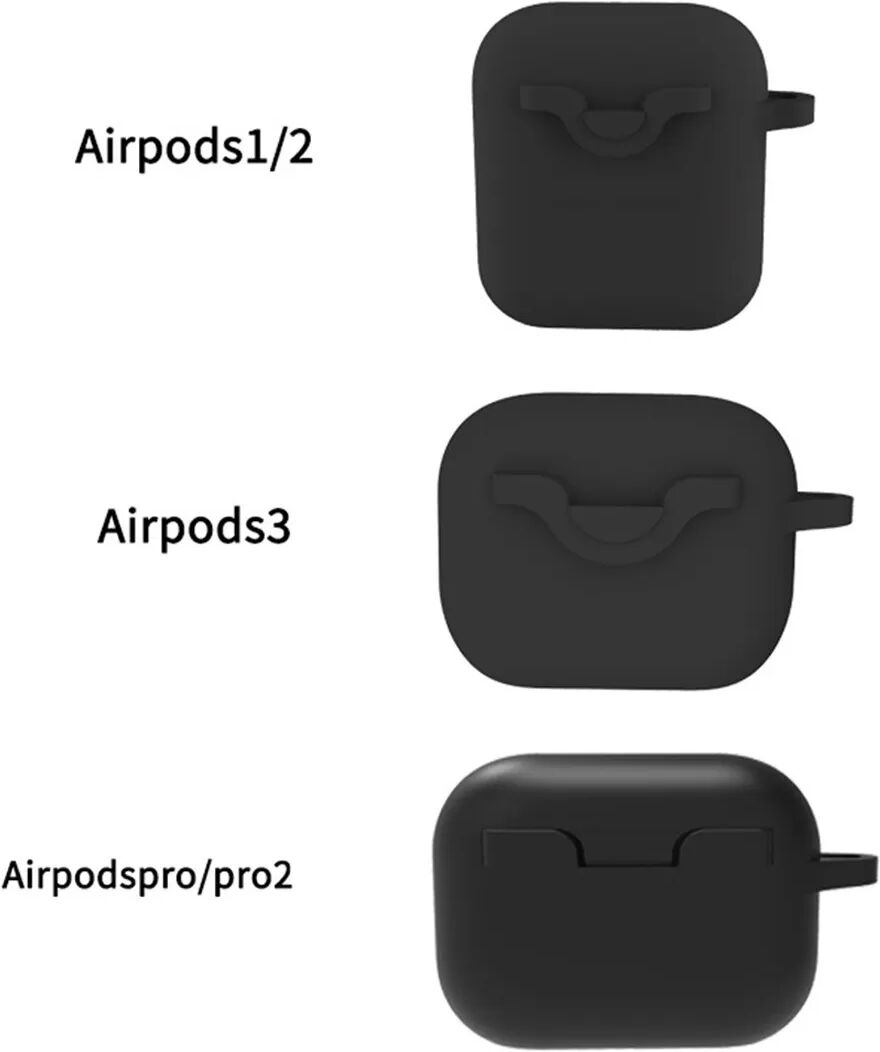 INF Silikon-Schutzhülle für AirPods 3 kompatibel mit Apple — Stoßfest, Waschbar, Sportliches Design mit Clip