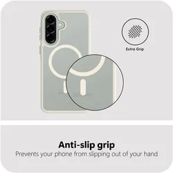 Cazy Silikon Hülle Soft TPU Schutz (Samsung Galaxy A57), Smartphone Hülle, Weiss