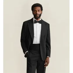 Gant für Herren. 7706400 Smokingjacke (52), Schwarz, Party, Wolle