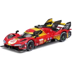 Bburago 18-36316 - Modellauto - Ferrari 499P LMH #50 '24 (Maßstab 1:43) Hardcase Auto Sammler