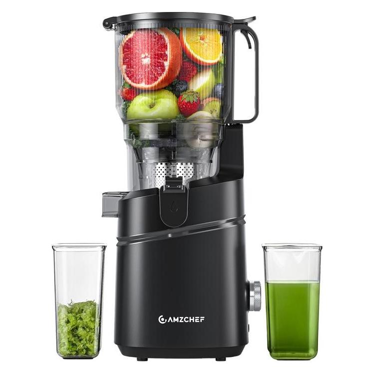 Amzchef SJ-036CBK Slow Juicer (Black) (CE-SJ-036C-BK)