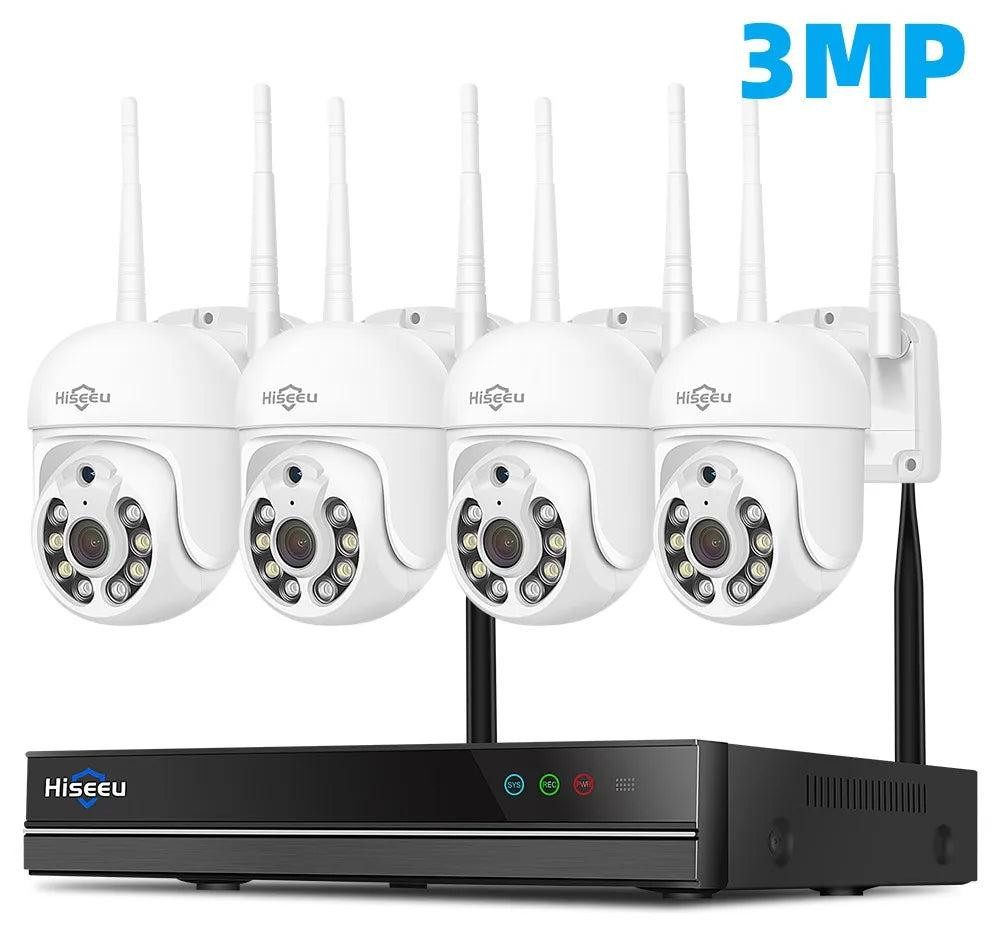 Selius 16-kanaals draadloze wifi beveiligingsset met 3MP nachtzicht en PTZ tracking