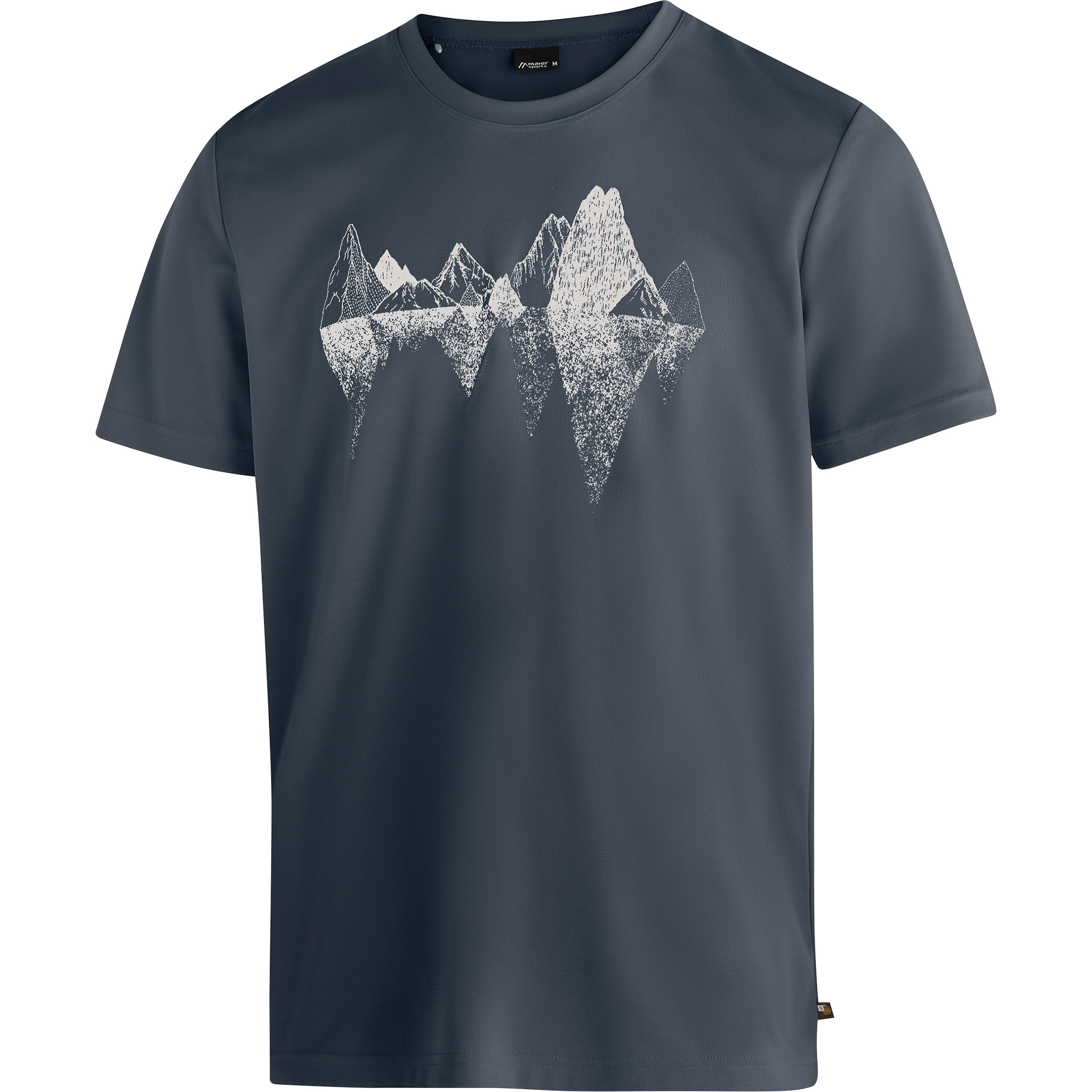 Maier Sports Tilia Pique Herren T-Shirts grau Größe S Camping Schnell trocknend