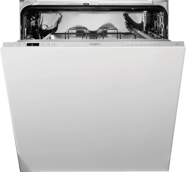 Lavavajillas integrable - Whirlpool WRIC 3C26, 14 servicios, 8 programas, 60 cm, Power Clean, Tecnología 6th sense, Sin panelar