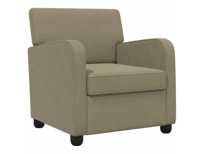 vidaXL Sessel Khaki Samt