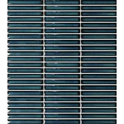Keramikmosaik Premium Mosaik Kit Kat aqua blau 28x31 cm glänzend MOSKK3AQBLL