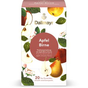 Dallmayr Tee Apfel Birne, Früchtetee, 70 g, 20 Pyramidenbeutel