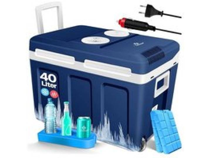 Glacière à roulettes 40L - KESSER - Thermoélectrique - 12V/230V - Bleu Marine - Classe A++