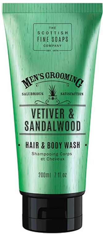 Scottish Fine Soaps Men's Grooming Vetiver & Sandalwood Hair & Body Wa
