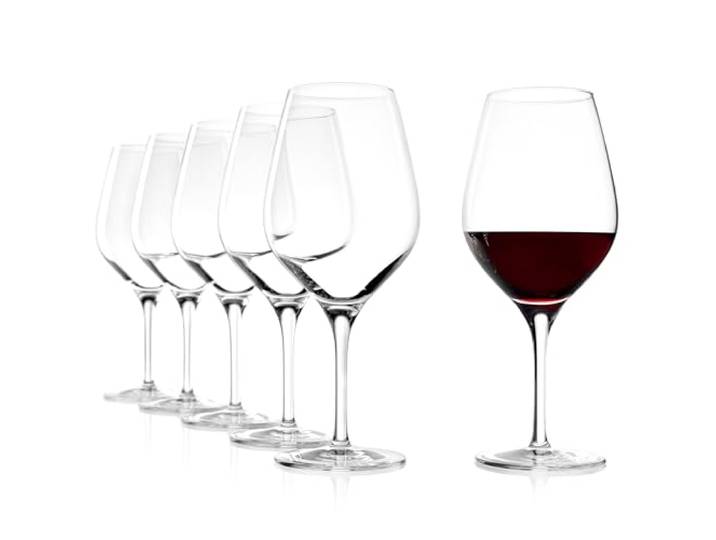 Stölzle Lausitz Exquisit Bordeauxgläser Rotweingläser 645 ml, 6er-Set Bordeauxgläser und Bordeaux-Pokale für Bordeaux und Aromenentfaltung, aus Kristallglas, stoßfest & spülmaschinengeeignet