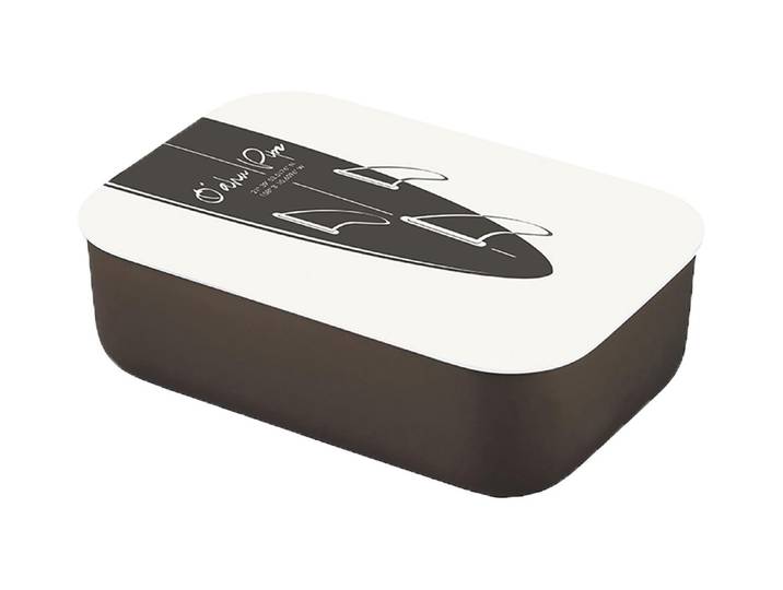 Lunchbox BioLoco Classic – Oahu , braun (bunt), Lebensmittelaufbewahrungsbehälter, Lunchbox