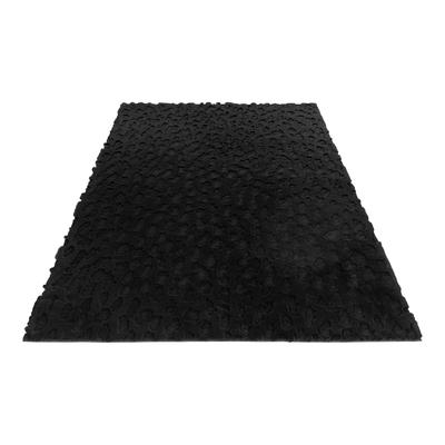 Teppich OBSESSION "My Valley 245", grau (anthrazit), B:80cm H:22mm L:150cm, Polyester, Teppiche, Teppich, Uni Farben, Hoch-Tief Effekt, besonder weich, Wohnzimmer