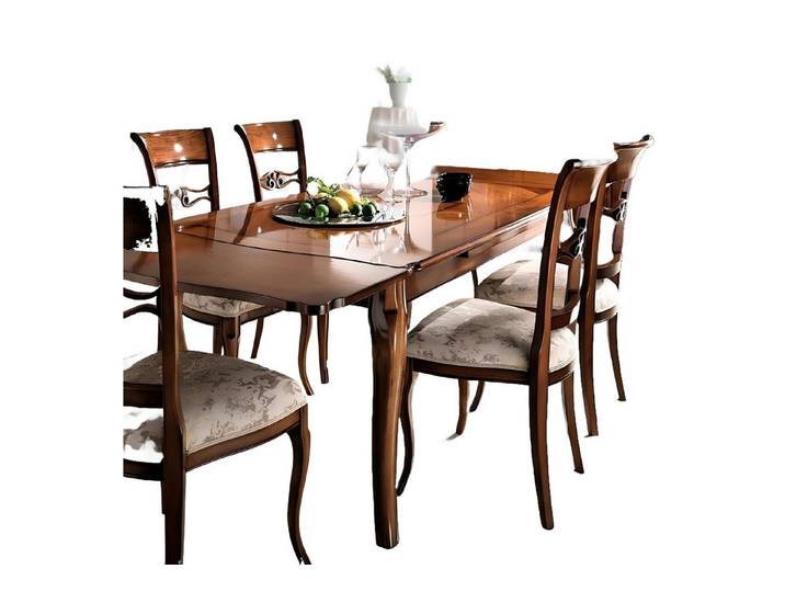 JVmoebel Essgruppe Esstisch mit modernen Stühlen in elegantem Design und robustem Finish, Made in Europa