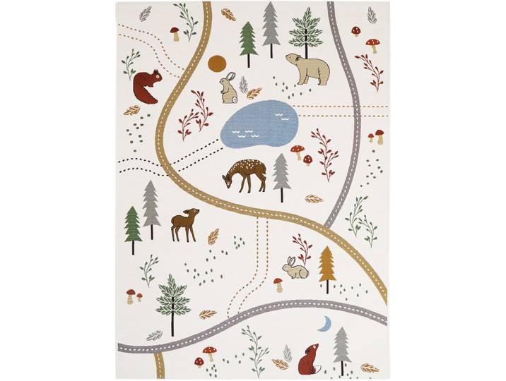 Outdoor-Teppich Aliina multicolor Polyester/Polypropylen 123 x 180 cm