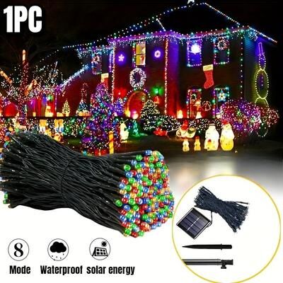 Multicon Wholesale Hub Solar String Lights LED, Starry Sky Lights For Outdoor Garden, Yard, Christmas, Halloween Decor multicolor 1pc 200 Led