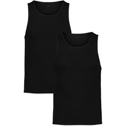 2er Pack UNDER ARMOUR Performance Cotton Unterhemd Herren 001 - black XXL