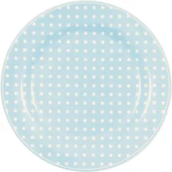 GreenGate Dessert Teller, Frühstücksteller Dotty, Ø 20 cm, pale blue