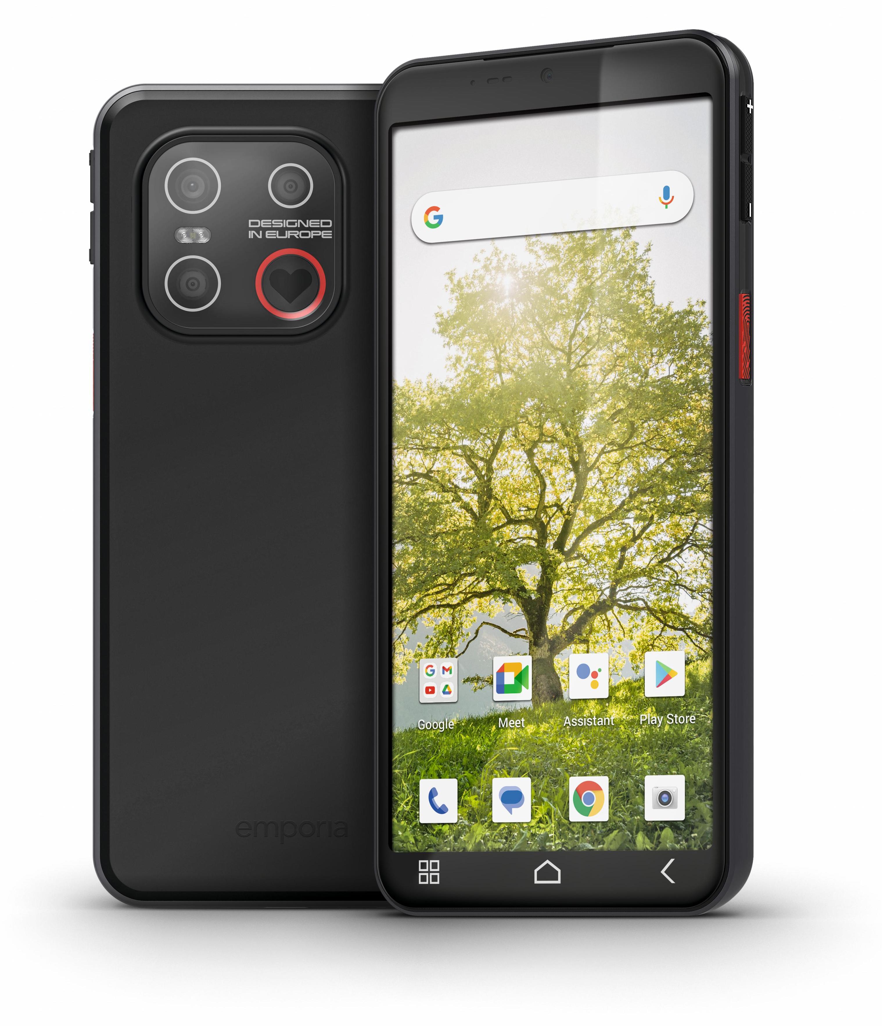 Emporia emporiaSMART.ME7, 13,8 cm (5.45"), 6 GB, 128 GB, 13 MP, Android 15, Schwarz
