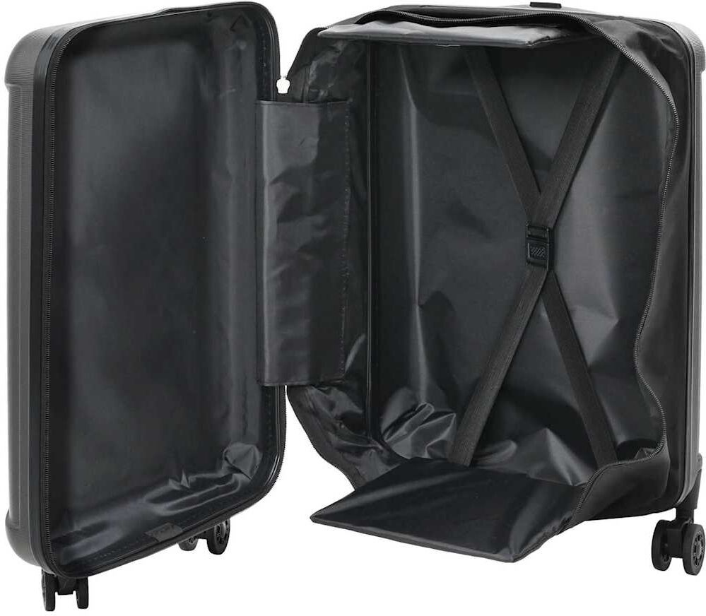 vidaXL Valise Gris foncé 34 x 23 x 55.5 cm Plastic ABS