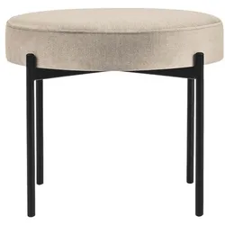 meet Runde Bank »Gaia« mit Stoffbezug beige, 57.5x45.5x57.5 cm