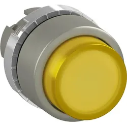 ABB P9MPLGSD Drucktaster hoch gelb, Metall, tastend, beleuchtbar Taster-Vorsatz, Kontakthalter, und Kontermutter 1SFA184503R9103