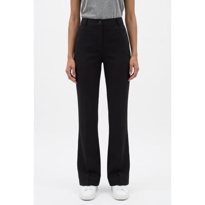 Webhose BOSS ORANGE "Tana Premium Damenmode", Damen, Gr. 38, N-Gr, schwarz (schwarz 001), Web, Obermaterial: 87% Polyester, 13% Elasthan, unifarben, slim fit lang, Hosen, mit hoher Leibhöhe, Stretch-Qualität