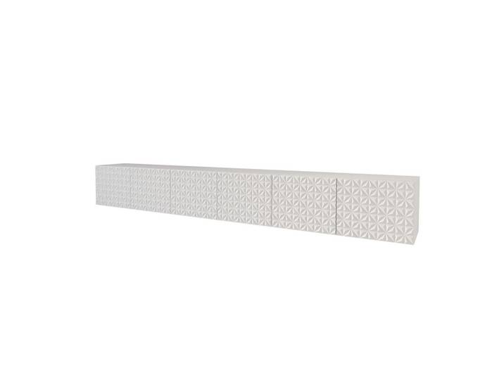 LOWBOARD VIRA-W 3x100x40x40 cm - Weiß