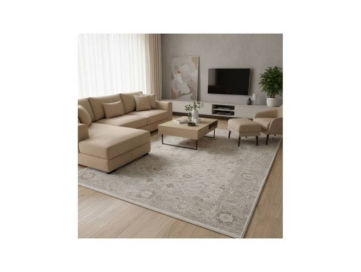 Melis Home Tapis modernes design Beige 80 x 300 cm vintage oriental intérieur salon motif classique élégant doux