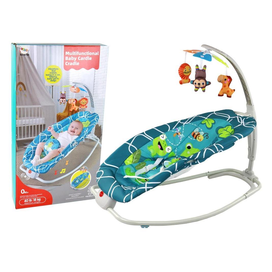 Lean Toys 2-in-1-Frosch-Schaukelstuhl mit Geräuschen und Vibrationen (39445497)