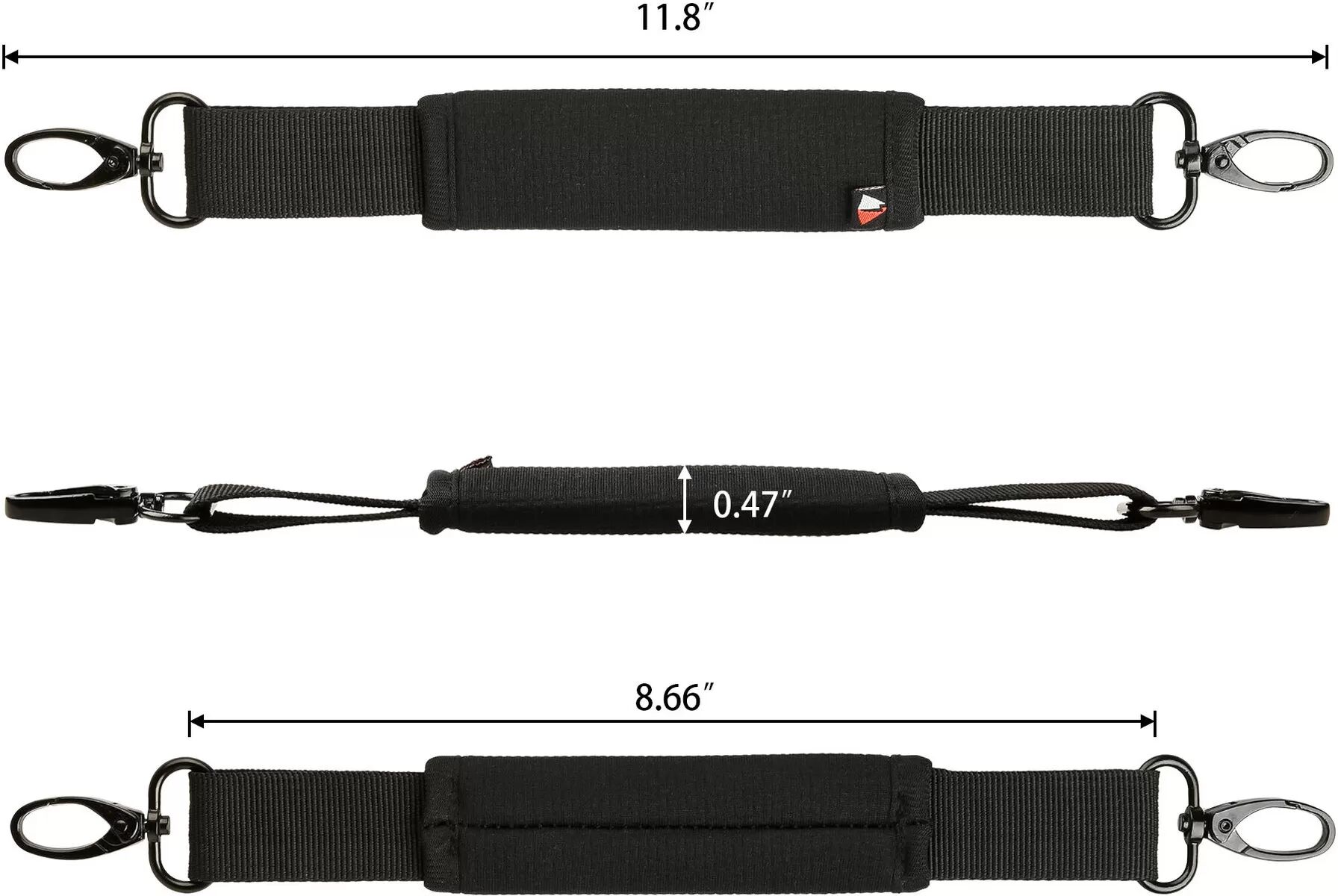 INF Sangle de transport pour enceinte JBL (néoprène gaufré de couleur unie)
