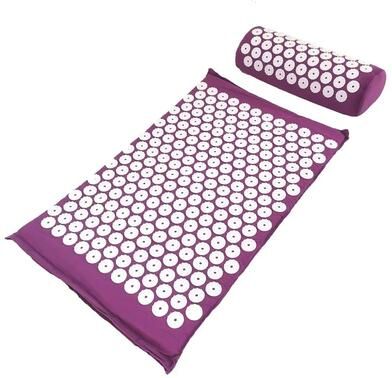 Uplifted Goods Comfortable Pillow And Mat Set With Optional Carry Bag purple set Without Bag