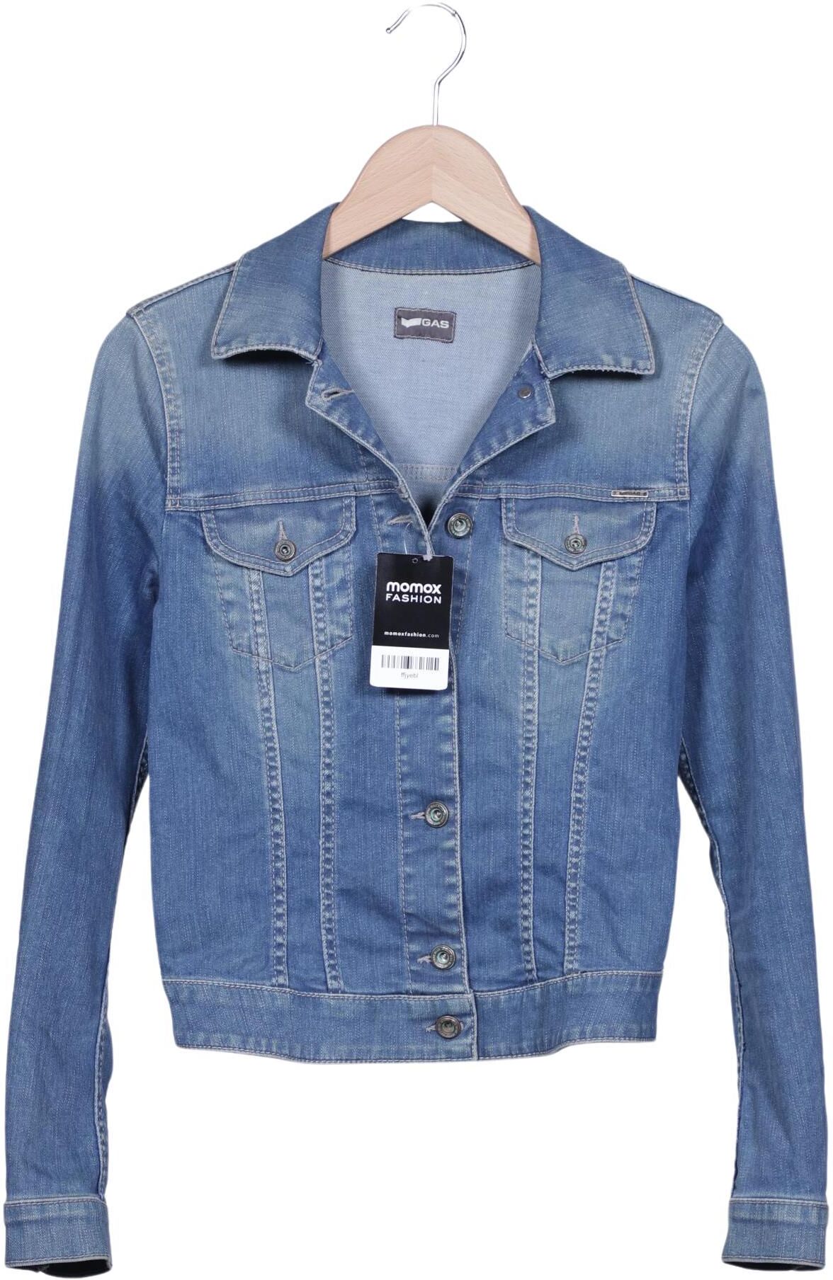 GAS Damen Jacke, Blau, Gr. S, Elasthan / Baumwolle - Second Hand