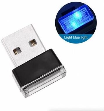 The Cart Load USB LED Car Interior Light, Mini Blue Neon Ambient Lamps, Perfect Atmosphere Accessory For Cars And More USB LED Car Interior Light, Mini Blue Neon Ambient Lamps, Perfect Atmosphere Accessory For Cars And More