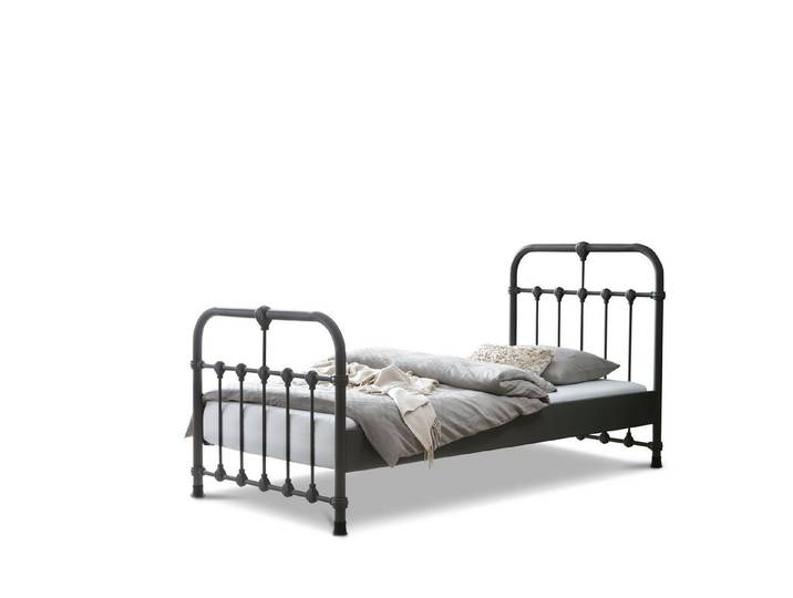 BedBox Metallbett Erma, eleganter Designklassiker, stabil + langlebig