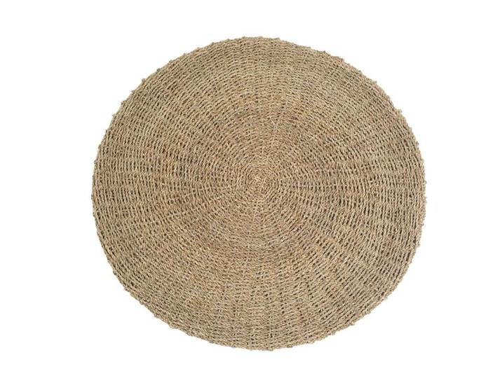 Tapis rond en jonc de mer naturel D100