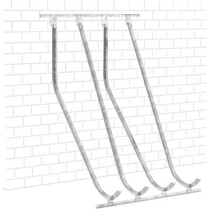 WSM Fahrradständer SW 4, Wandmontage, Schräghochparker, Breite 140cm, für 4 Fahrräder