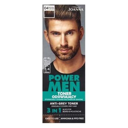 Joanna Power Men Toner für graues Haar 04 Natural Brown 80g (Braun) (58835173)