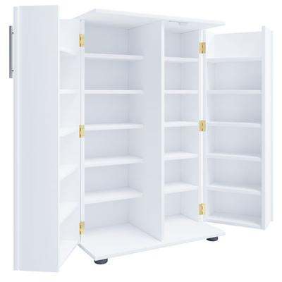 Holz Schrank CD DVD Regal abschließbar Engalo XL