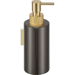 Club Seifenspender glatt dunkles Metall matte - gold für die Wand