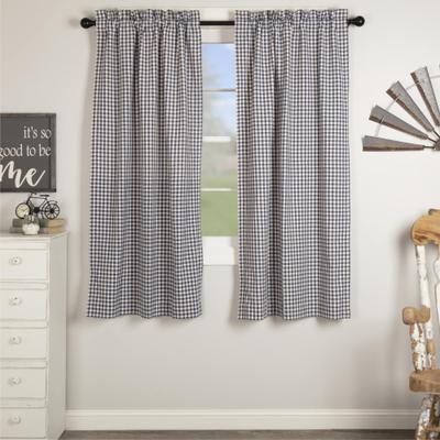 VHC Brands Doylestown Check Short Panel Set of 2