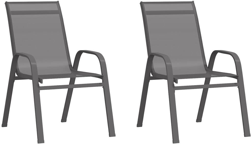 Metro Iolanthe Stackable Outdoor Patio Dining Armchair Grey 200cm H X 600cm W X 65cm D