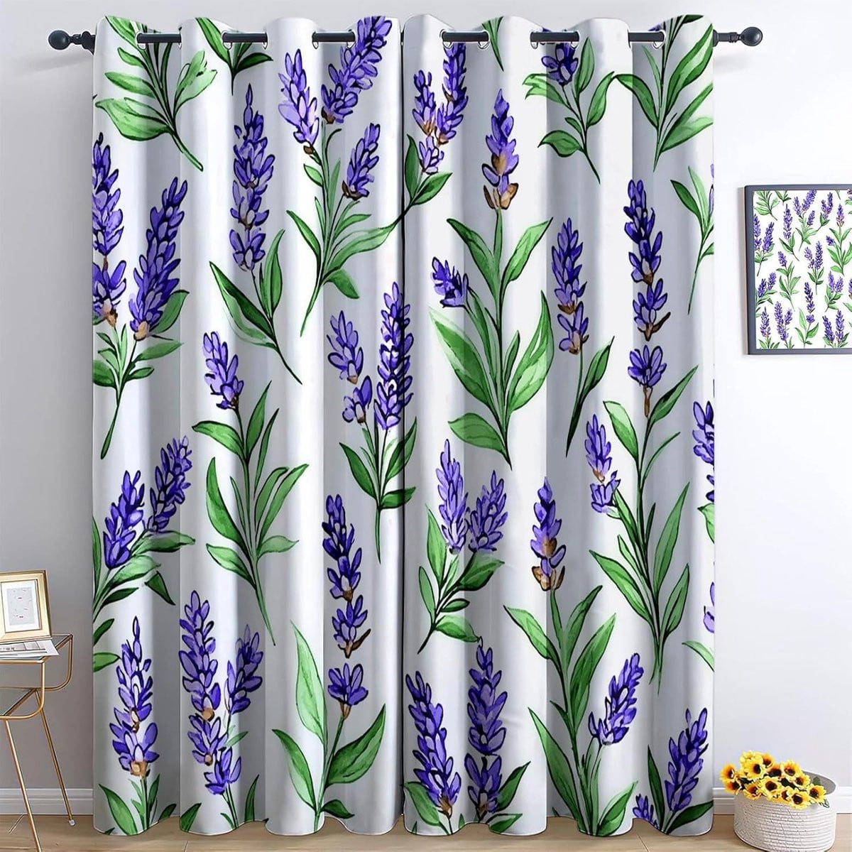 Verduisterende gordijnen lavendel 140x260 cm voor slaapkamercomfort en warmte-isolatie