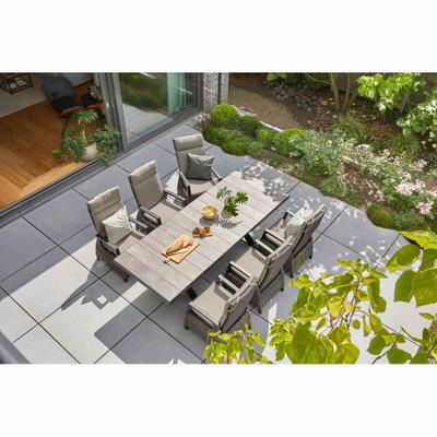Garten-Essgruppe SIENA GARDEN "Corido", grau (anthrazit, grau, anthrazit), Aluminium, Sitzmöbel-Sets