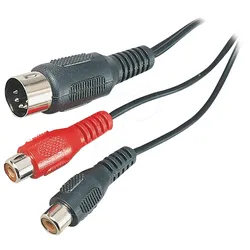 AVK 102 - Audio Adapter, 5 pol DIN Stecker auf 2x Cinch Kupplung