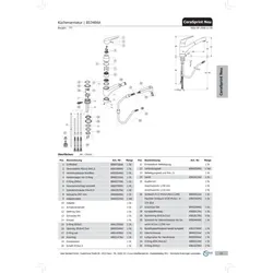 Ideal Standard Hebel-Set CERASPRINT NEW, Chrom B960738AA