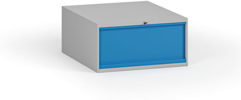 B2B Partner Závěsná zásuvka na nářadí k pracovním stolům, 1 zásuvka, 510 x 592 x 255 mm, modrá