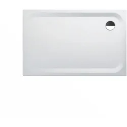 Laufen Duschwanne PLATINA 900x1400x25 mm, seitlicher Ablauf inkl. Schallschutz, weiß