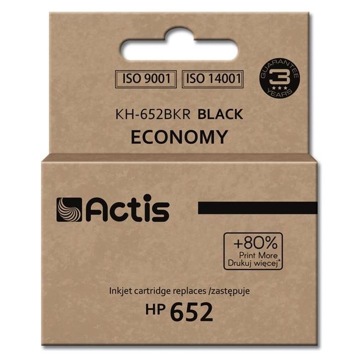 Factis KH-652BKR black ink cartridge for HP 652 F6V25AE replacement  - Tint (BK) (KH-652BKR)