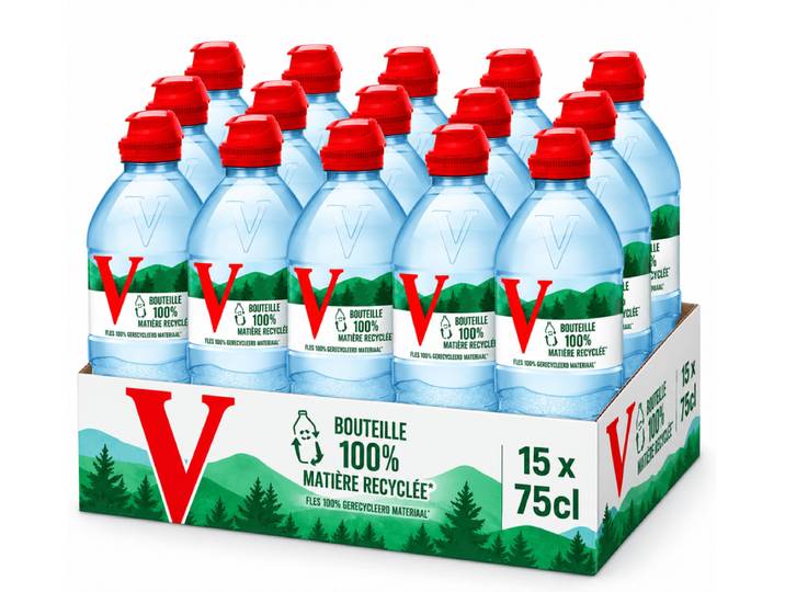 VITTEL Eau minérale naturelle bouchon sport pack 15x75cl